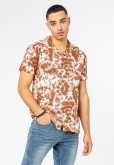 Kurzes Hemd mit Batik-Print