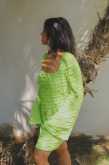 Widya Soraya x NA-KD Minikleid mit tiefem Rückenausschnitt - Green