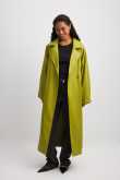NA-KD Trend Oversize-Trenchcoat aus PU - Green